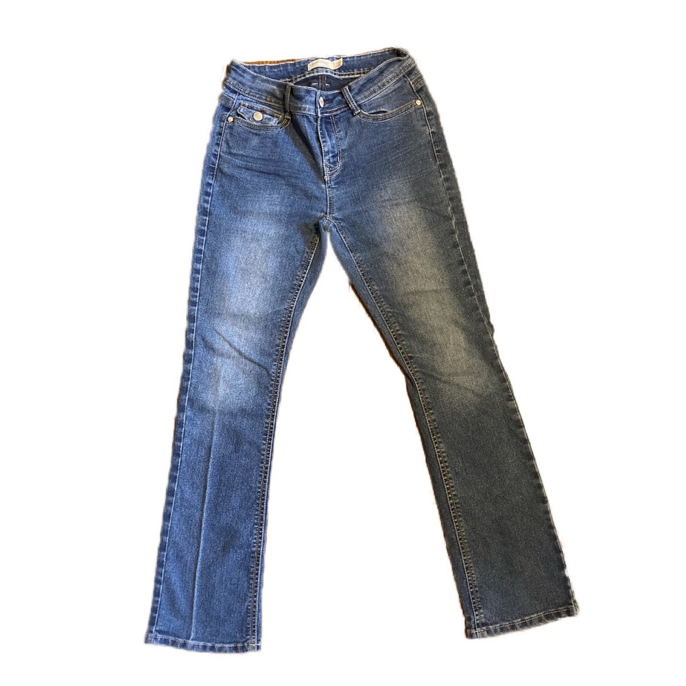 faded glory woman denim jeans low rise bootcut size 4